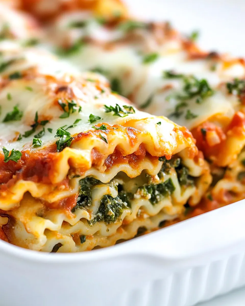 Easy Lasagna Roll Ups food shot