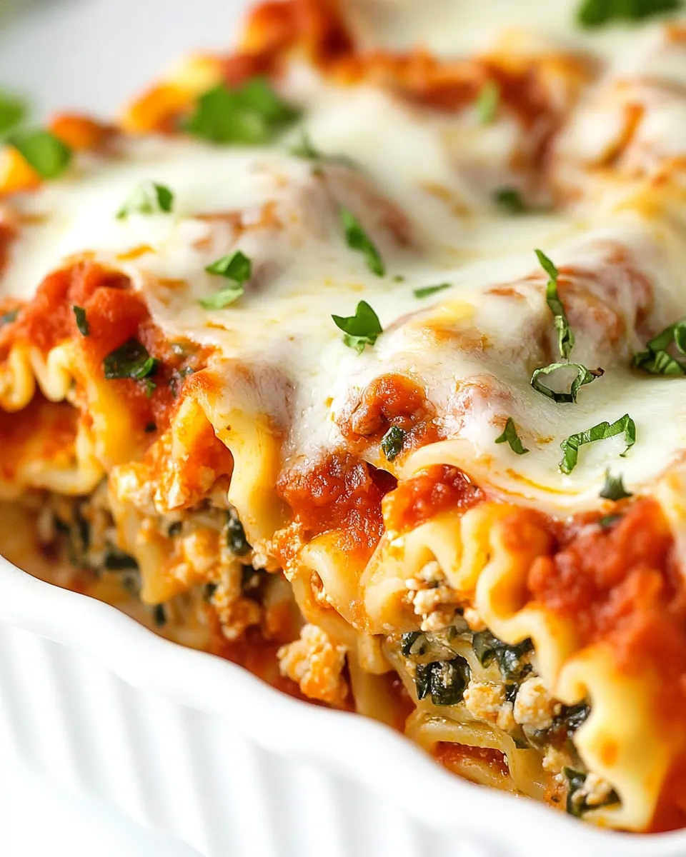 Delicious Lasagna Roll Ups plate image