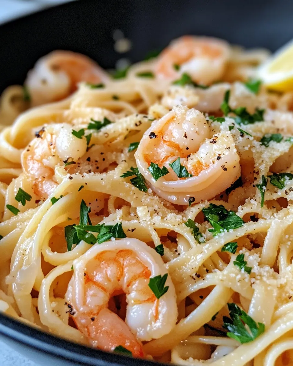 Homemade Lemon Butter Shrimp Pasta photo