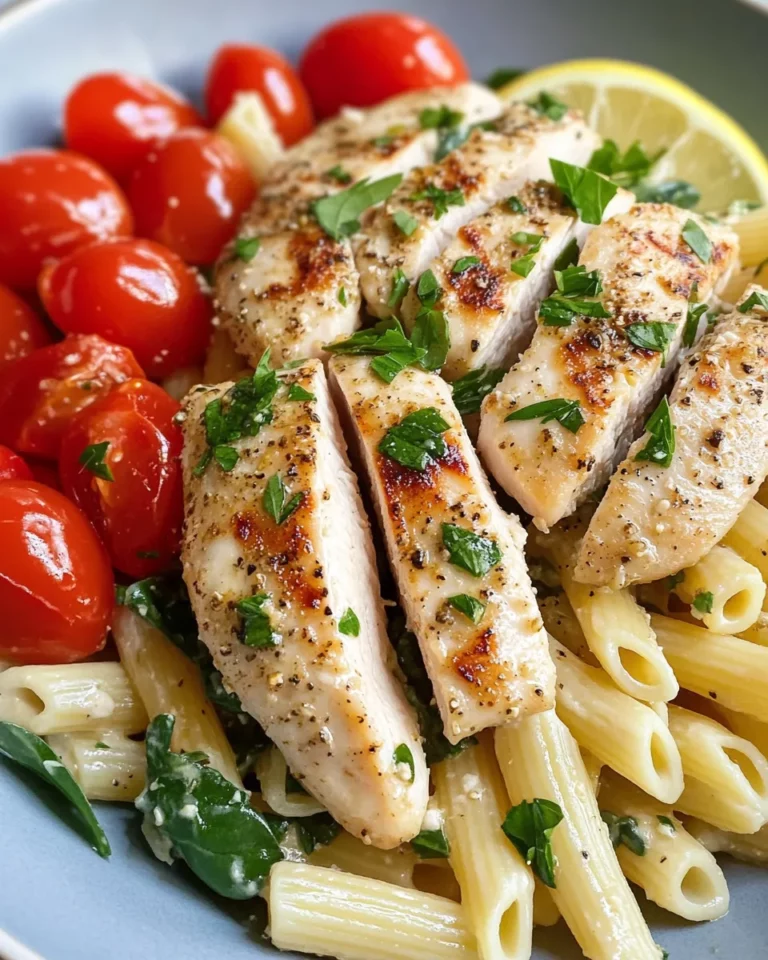 Homemade Lemon Herb Chicken Pasta Bowls recipe photo