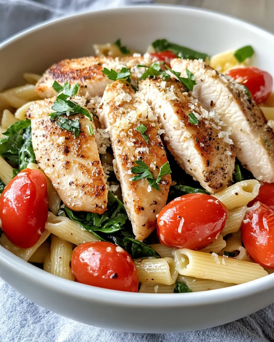 Classic Lemon Herb Chicken Pasta Bowls dish photo
