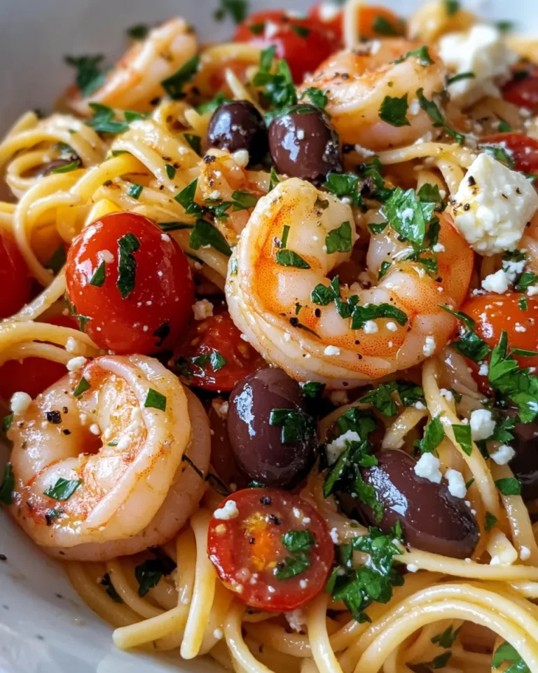 Homemade Mediterranean Shrimp Pasta recipe photo