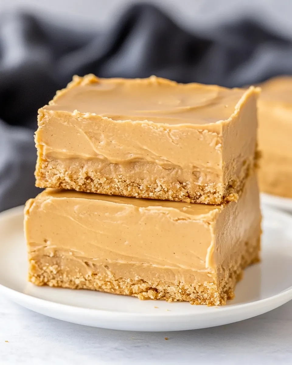 Homemade No-Bake Double Peanut Butter Bars recipe photo