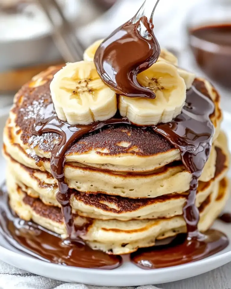 Homemade Nutella Stuffed Banana Pancakes photo