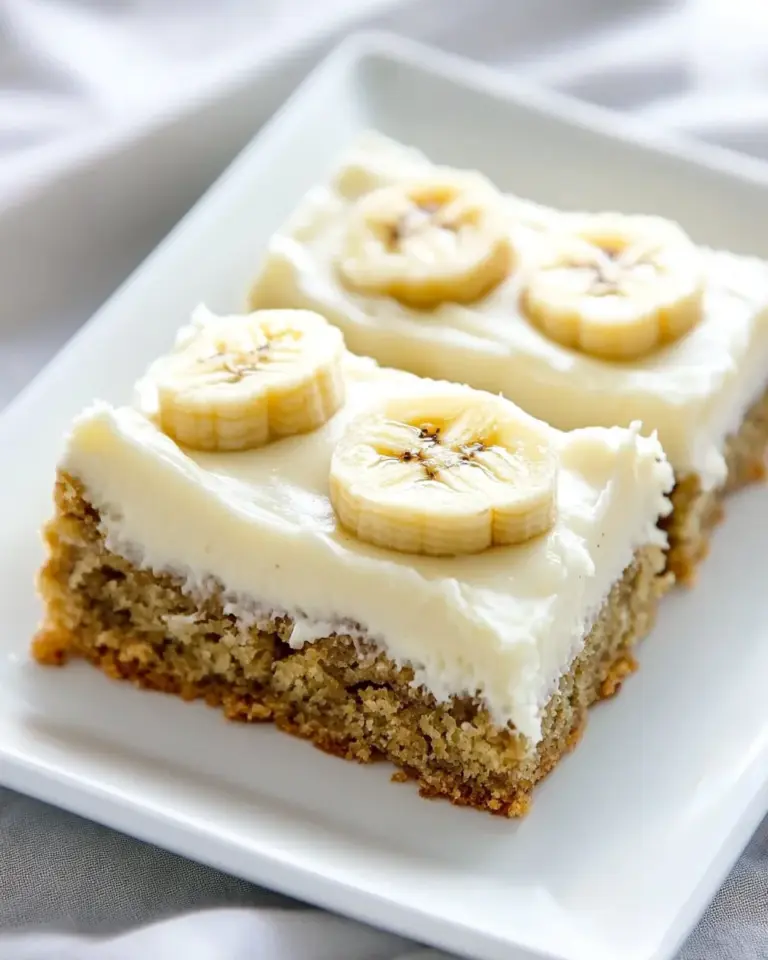 Homemade Old-Fashioned Banana Bars with Cream Cheese Frosting photo