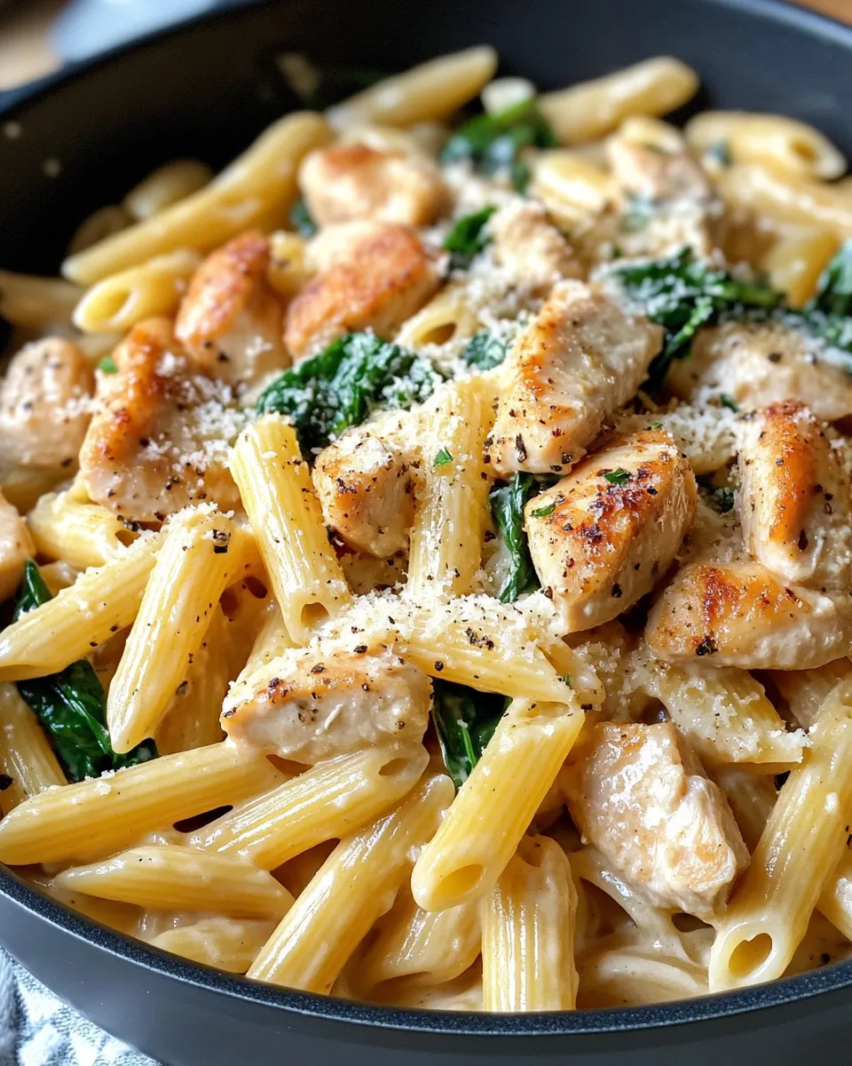 Homemade One-Pot Garlic Parmesan Chicken Pasta photo