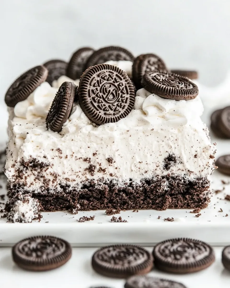 Delicious Oreo Cake (Creamy Oreo Poke Cake) picture