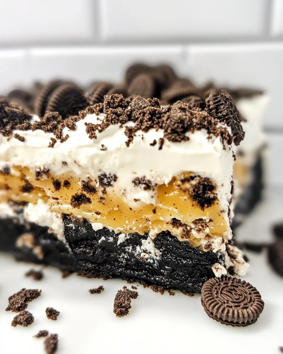 Homemade Oreo Lasagna Dessert photo