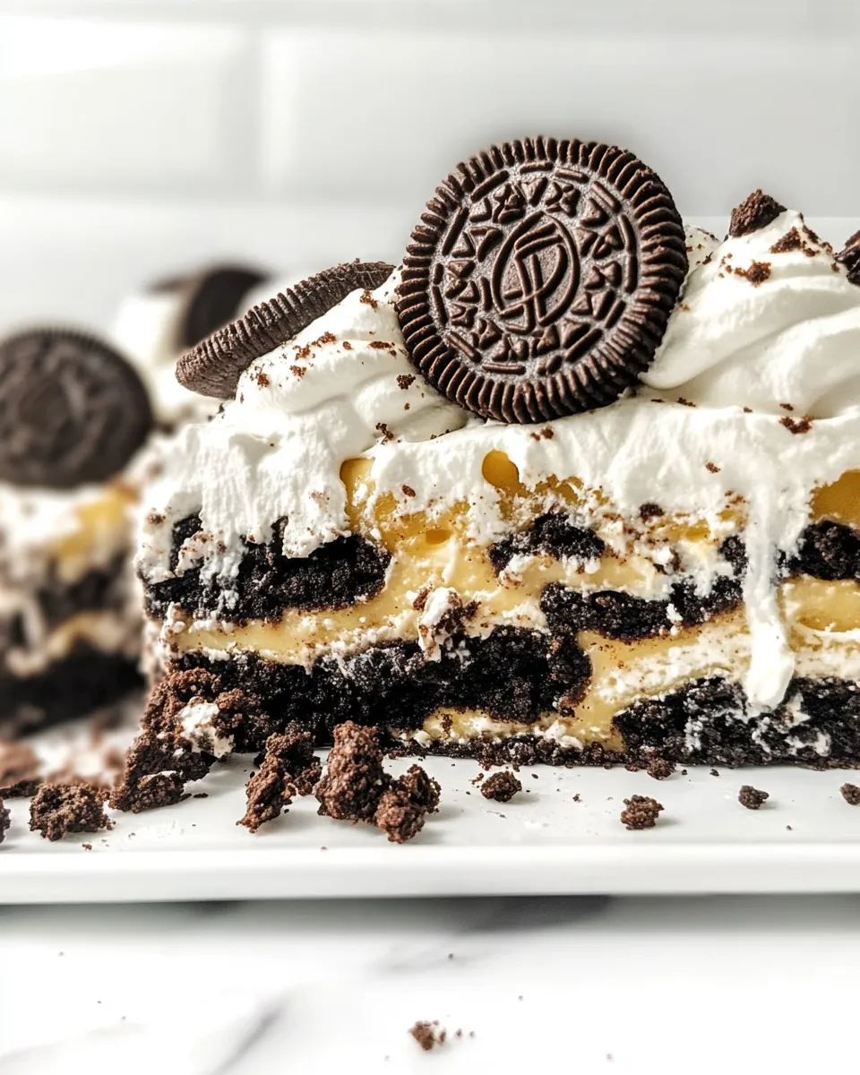 Classic Oreo Lasagna Dessert recipe image