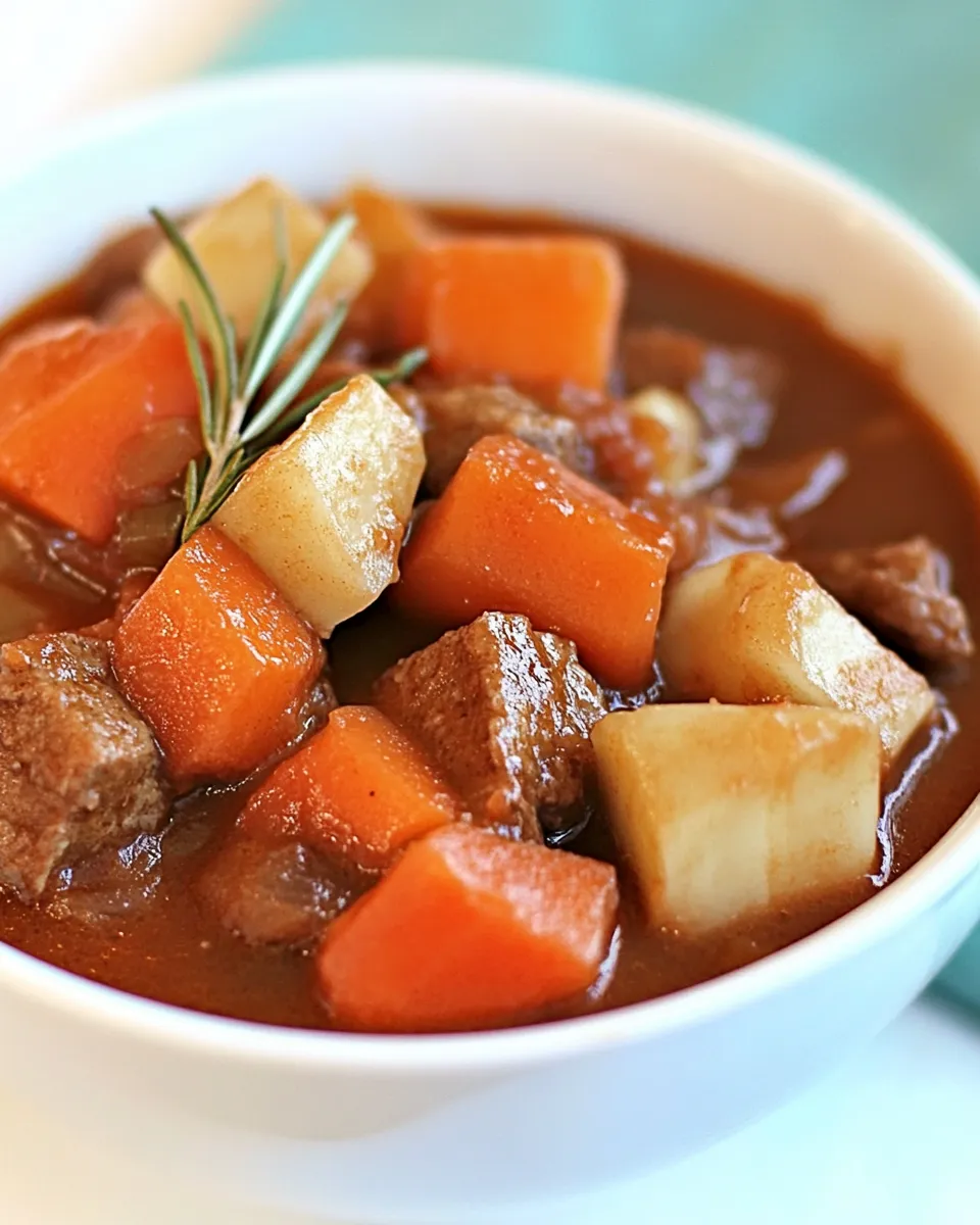 Easy Oven Baked Stew food shot