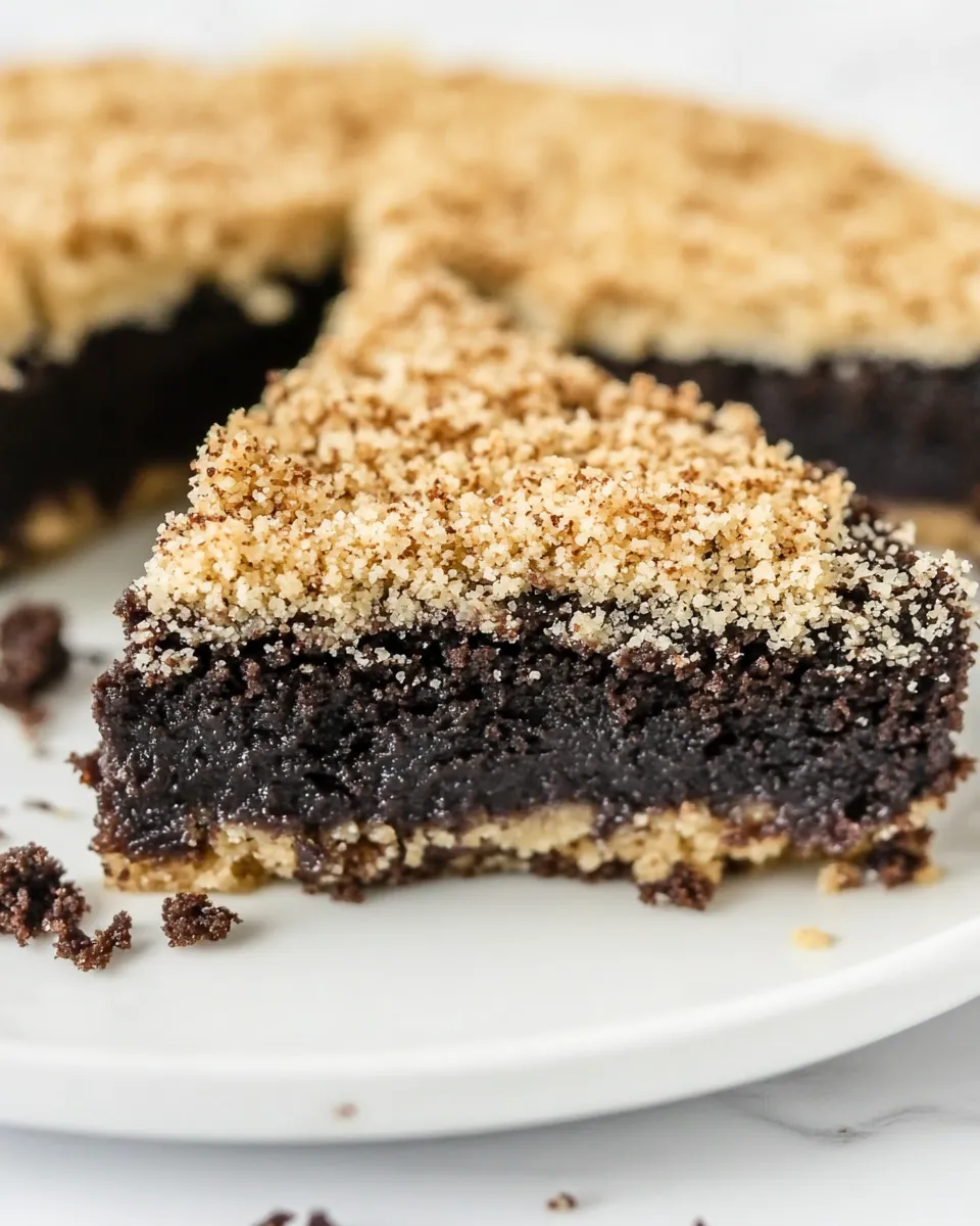 Tasty Panko Crusted Brownie Pie Recipe food shot