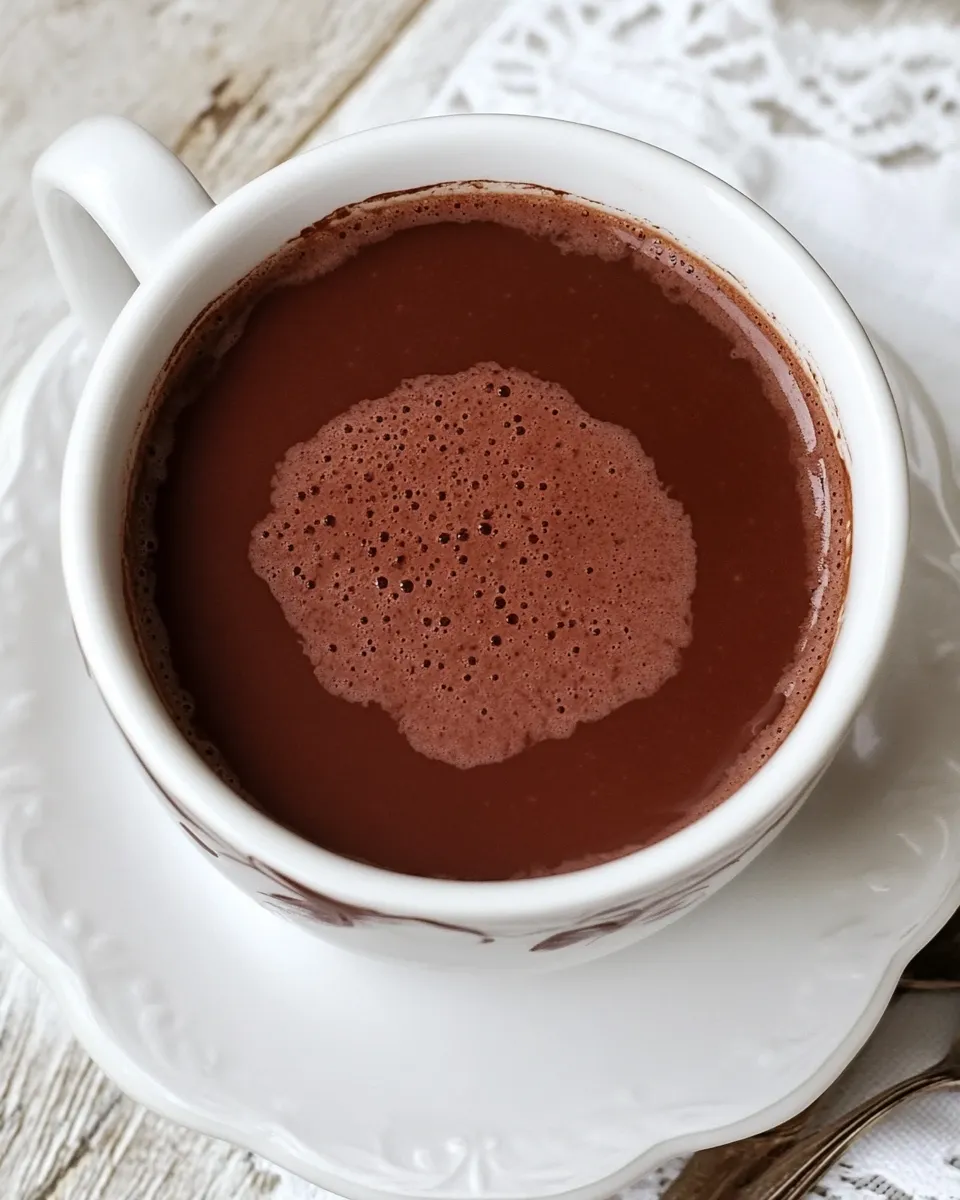 Classic Parisian Hot Chocolate (Le Chocolat Chaud) dish photo