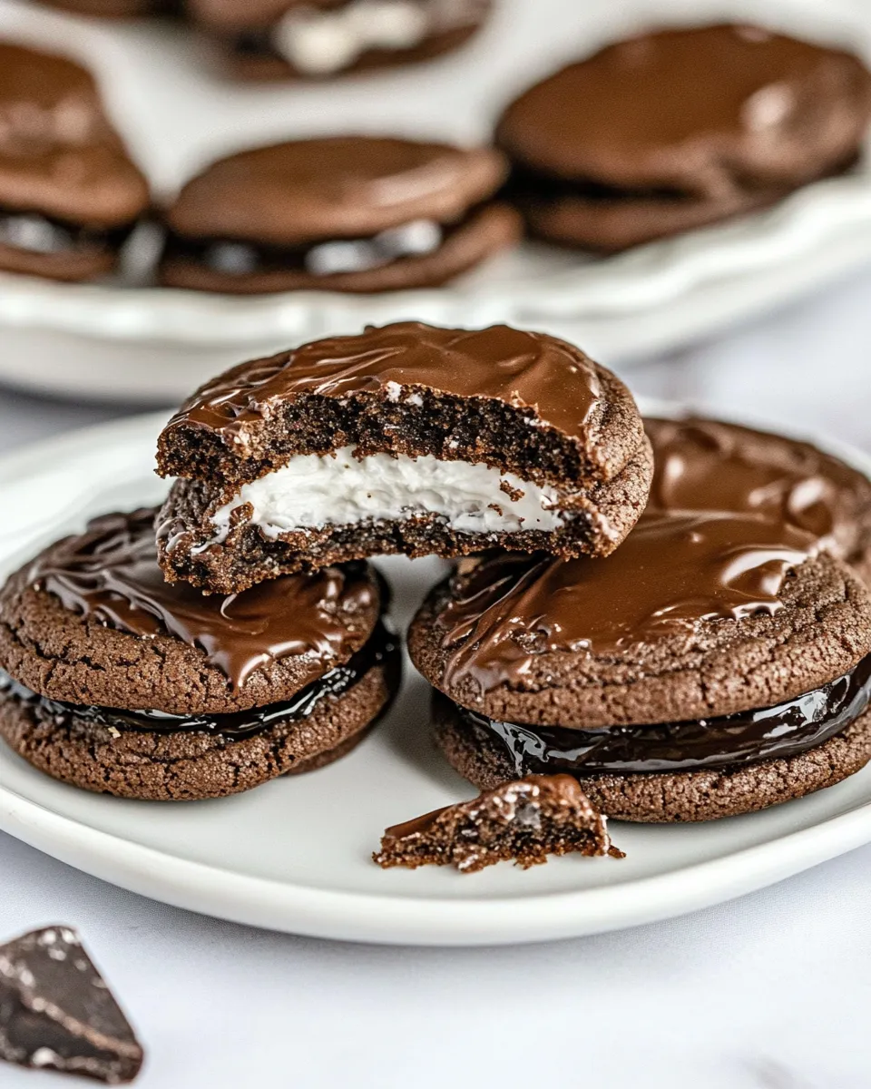 Easy Peppermint Patty Cookies food shot