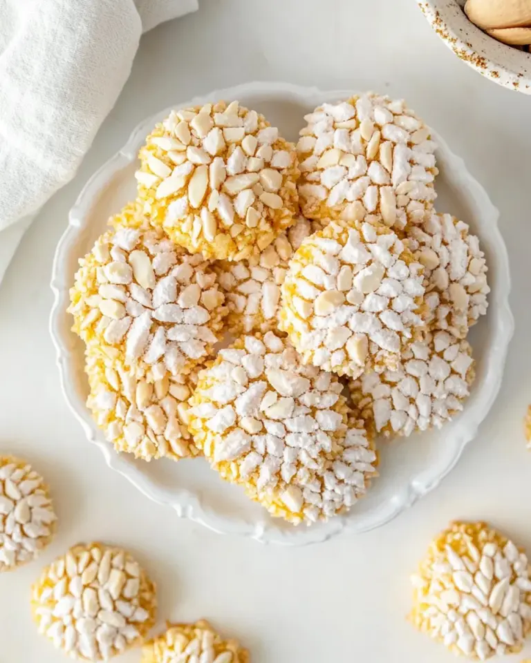 Homemade Pignoli Cookies (Almond Cookies) recipe photo