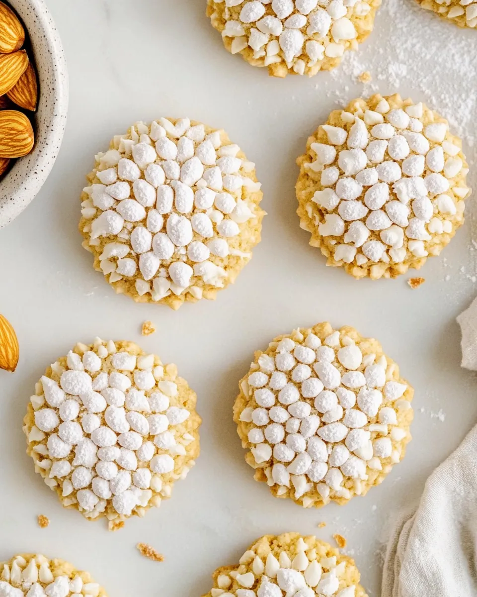 Easy Pignoli Cookies (Almond Cookies) food shot