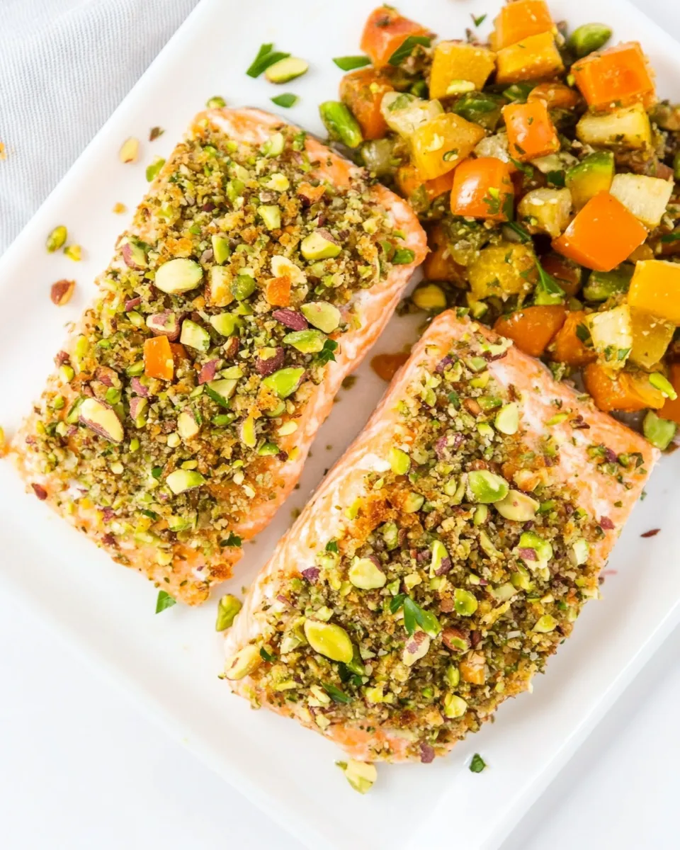 Homemade Pistachio Crusted Salmon recipe photo