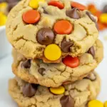 Homemade Reeses Pieces Peanut Butter Chip Cookies photo
