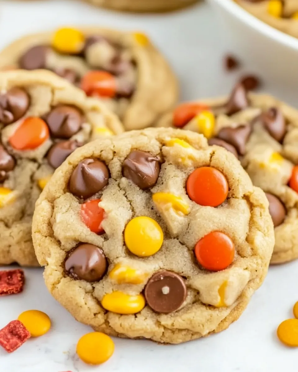 Classic Reeses Pieces Peanut Butter Chip Cookies image