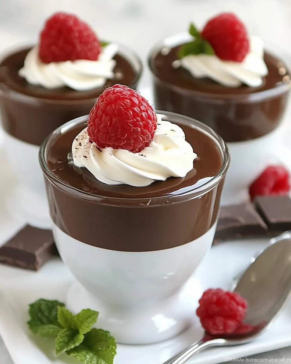 Classic Rich Double Chocolate Pudding recipe photo