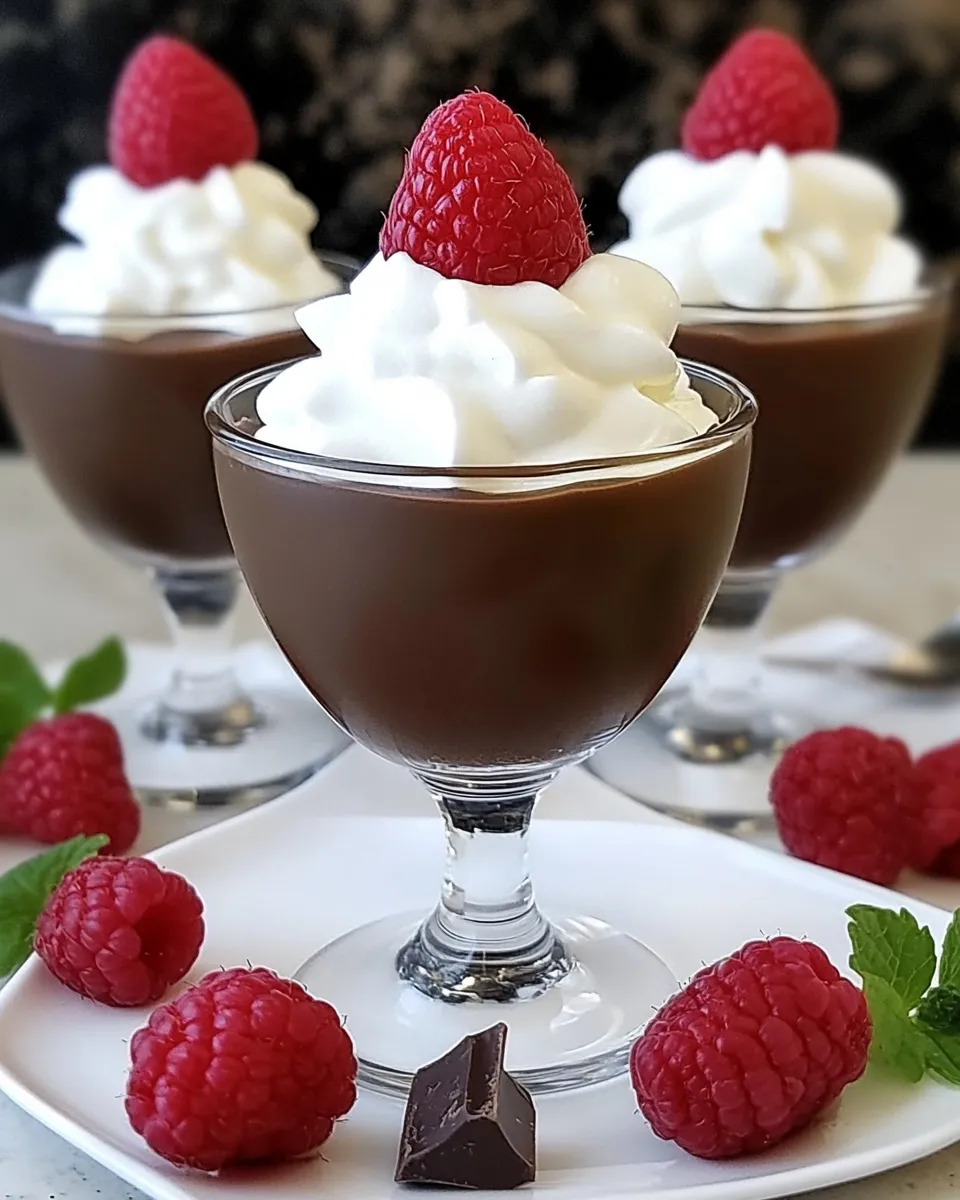 Delicious Rich Double Chocolate Pudding dish photo