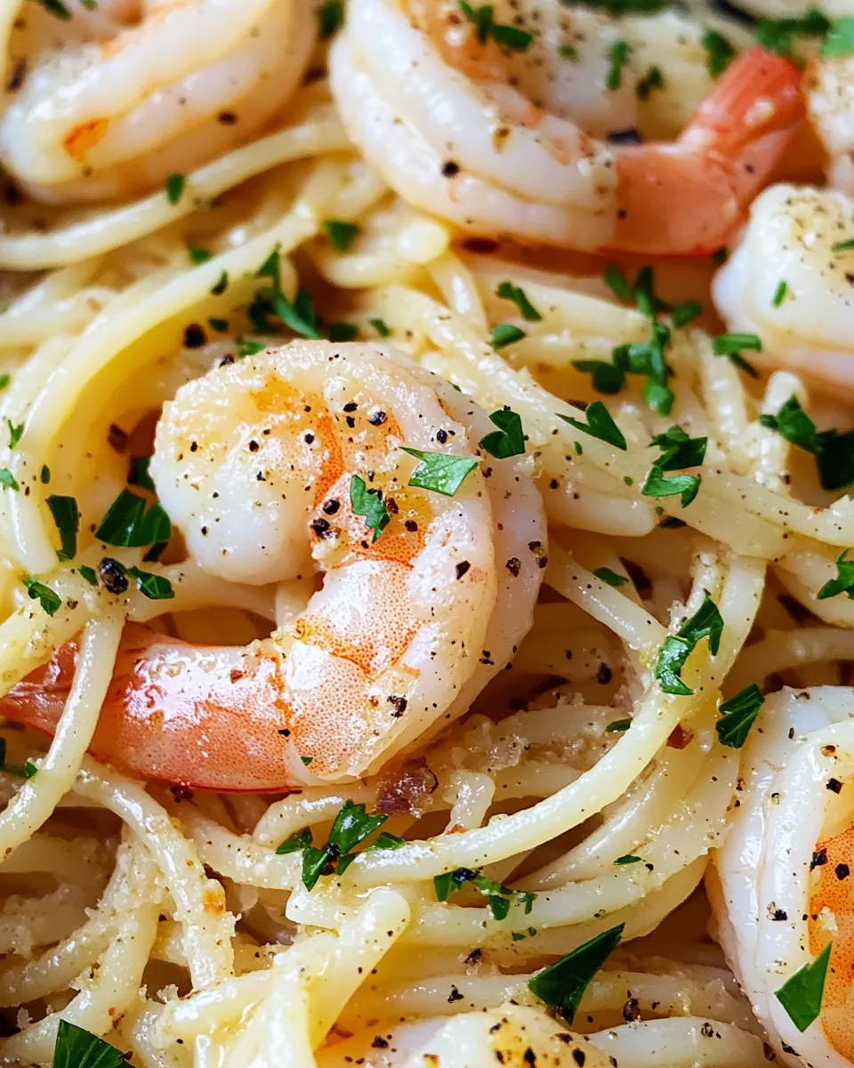 Classic Shrimp Scampi Linguine dish photo