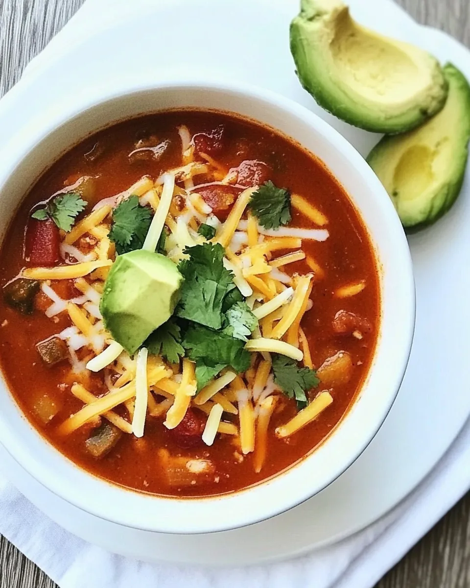 Classic Slow Cooker Enchilada Soup image