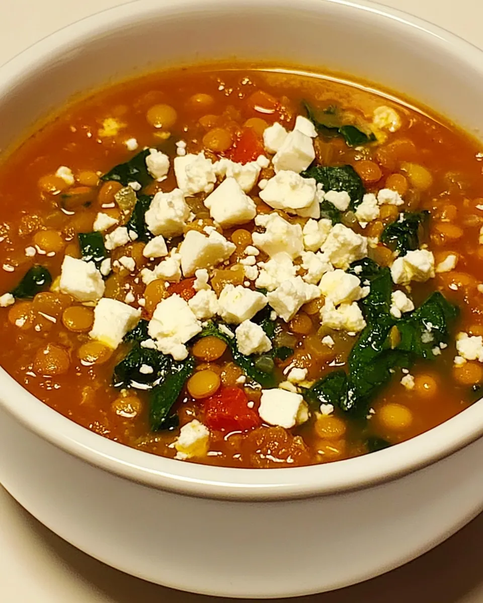 Homemade Slow Cooker Greek Lentil Soup photo