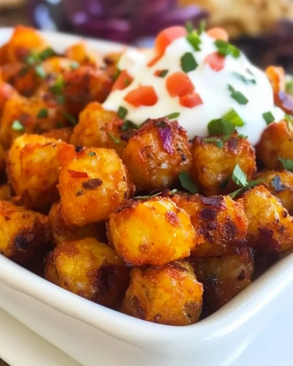 Easy Slow Cooker Tater Tots recipe photo