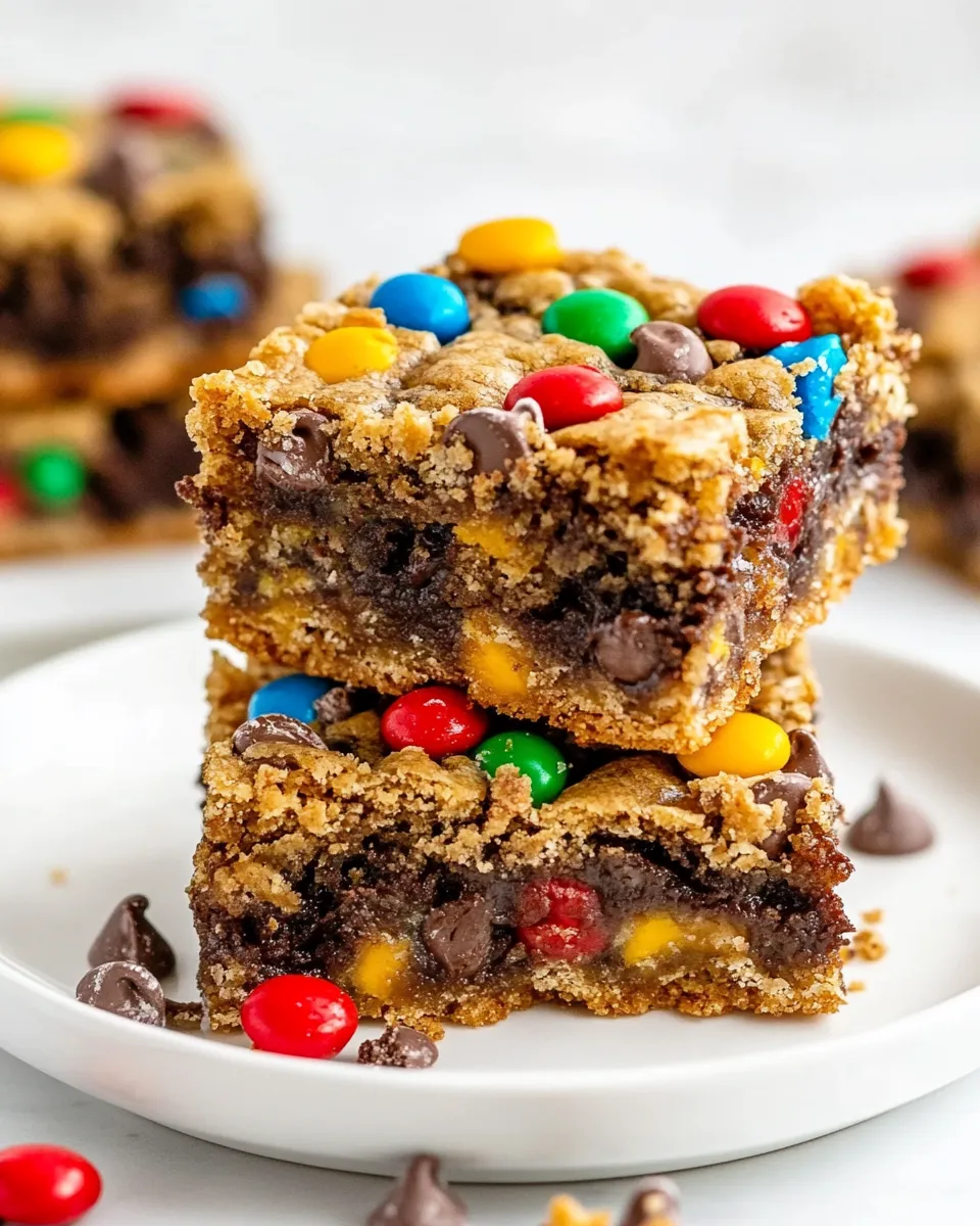 Delicious Small-batch Monster Cookie Bars dish photo