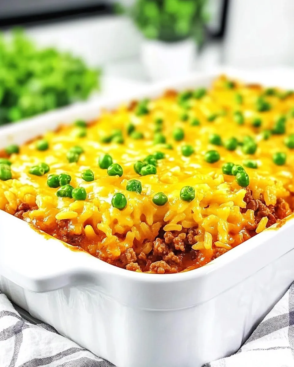 Classic Sour Cream Beef and Rice Casserole dish photo
