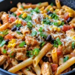 Homemade Southwest Chicken Pasta Skillet photo