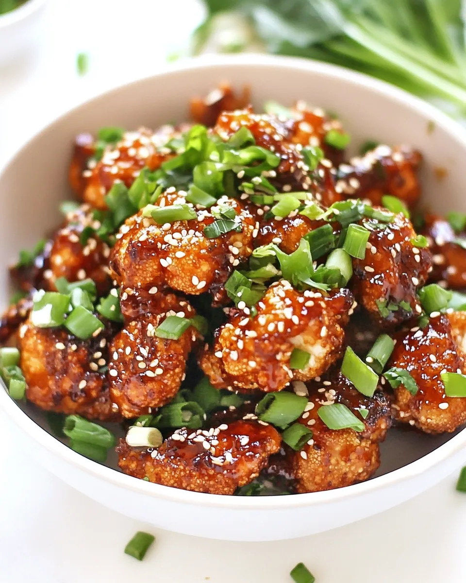 Homemade Sticky Honey Garlic Cauliflower Wings photo