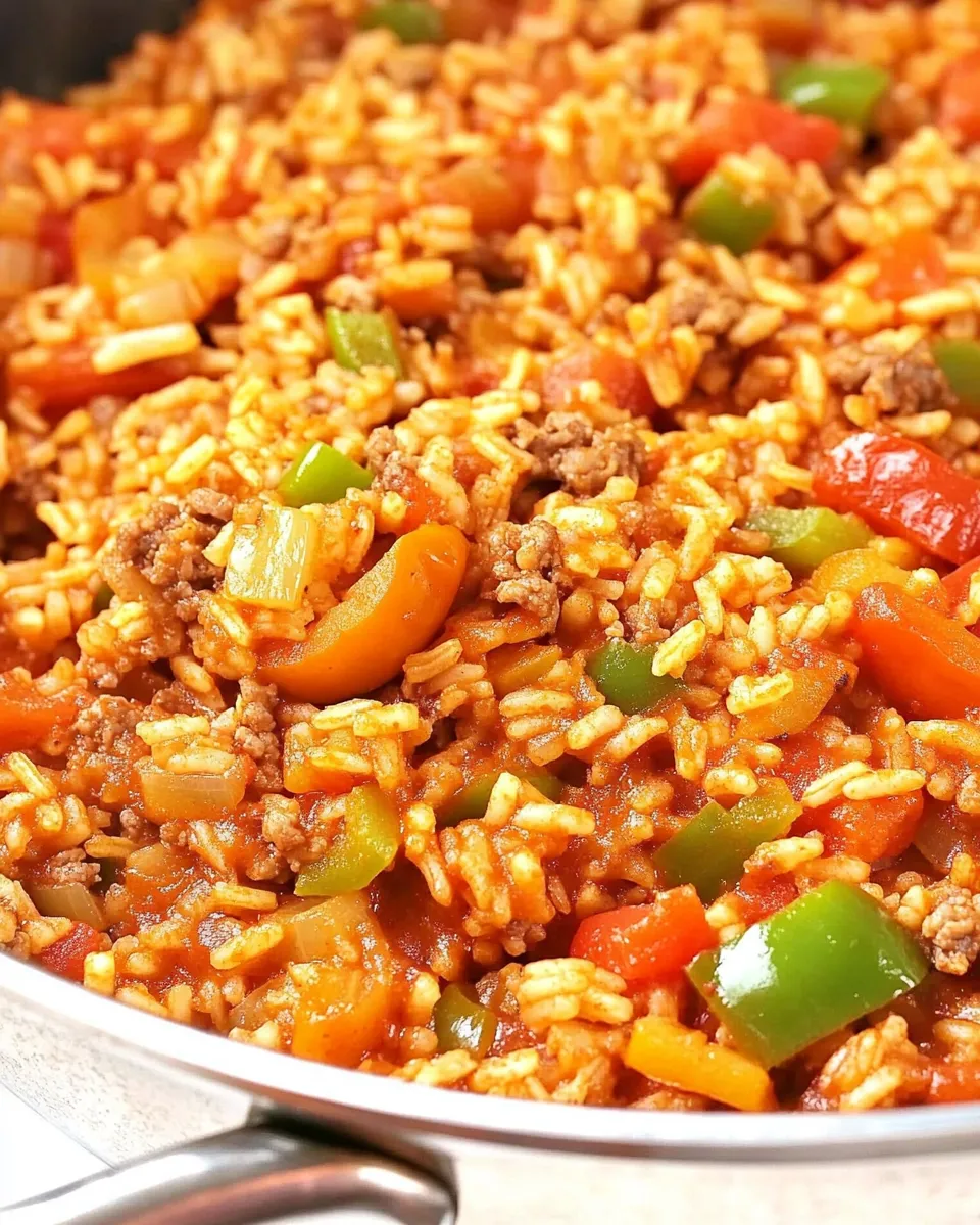 Easy Stuffed Pepper Rice Skillet Recipe recipe photo