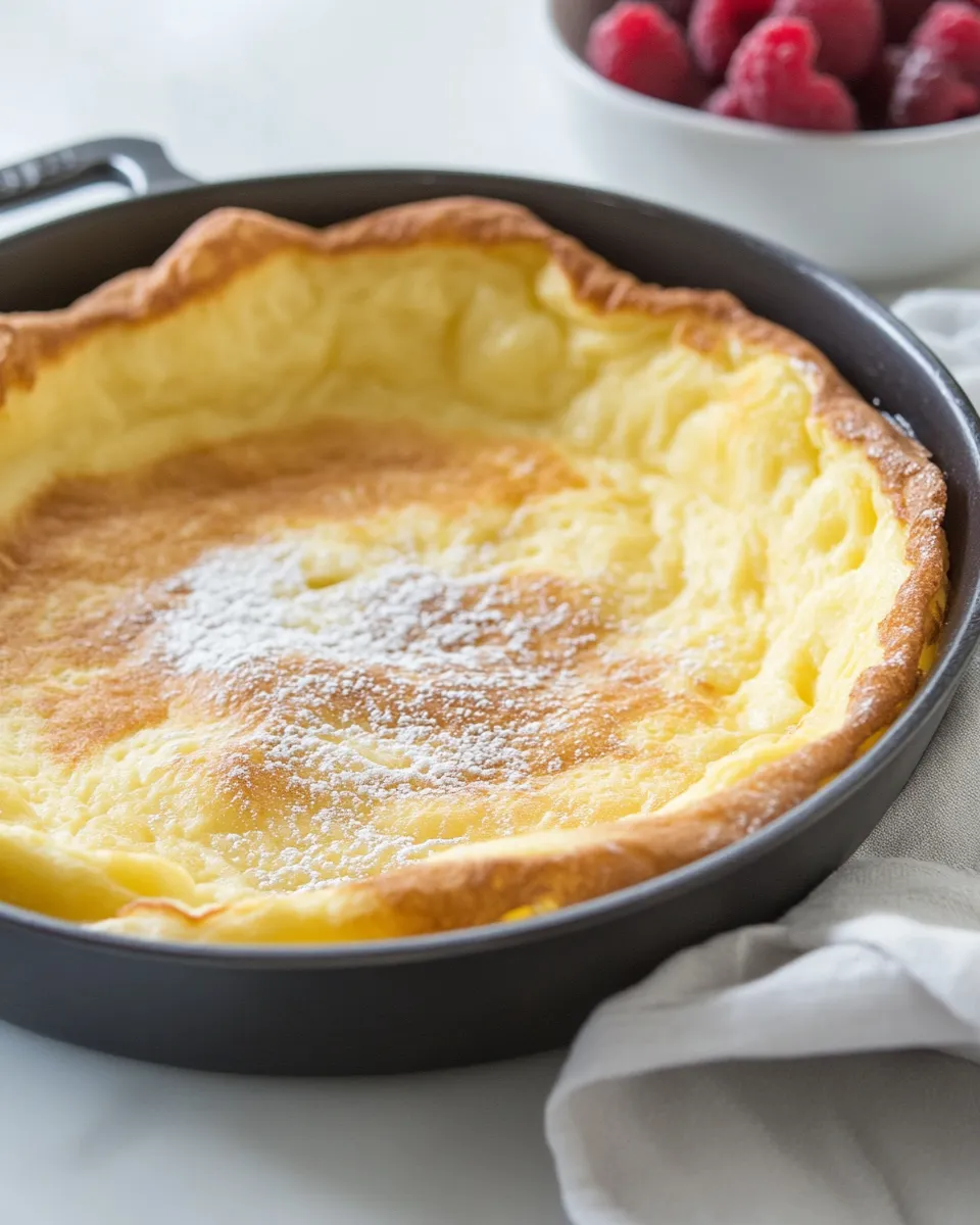 Quick Super Easy Dutch Baby Pancake Recipe shot