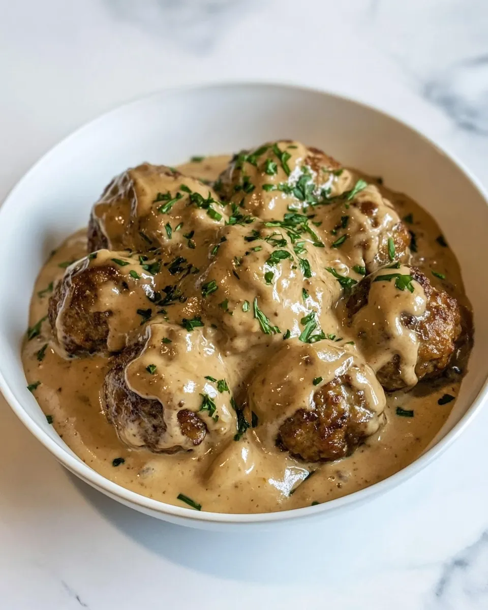 Delicious Swedish Meatballs plate image
