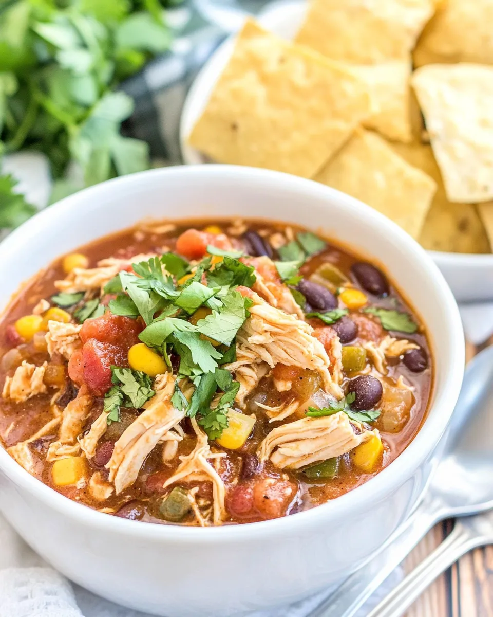 Classic The BEST Slow Cooker Chicken Chili image