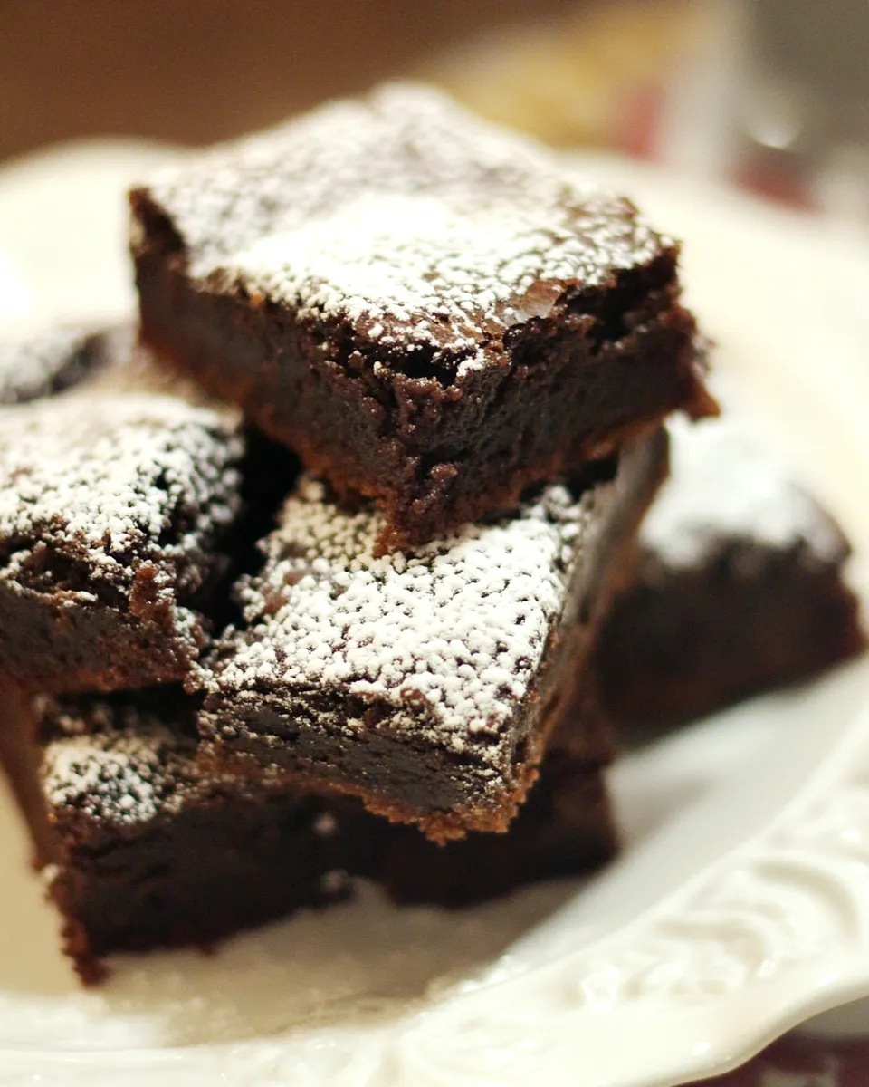 Delicious Thomas Keller's Brownies plate image