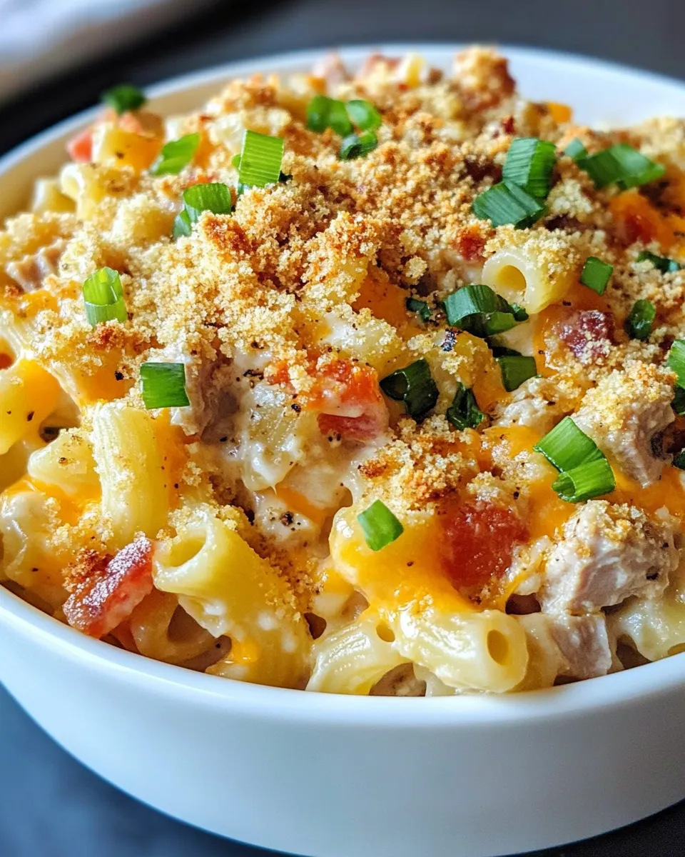 Classic Tuna Melt Pasta Bake dish photo