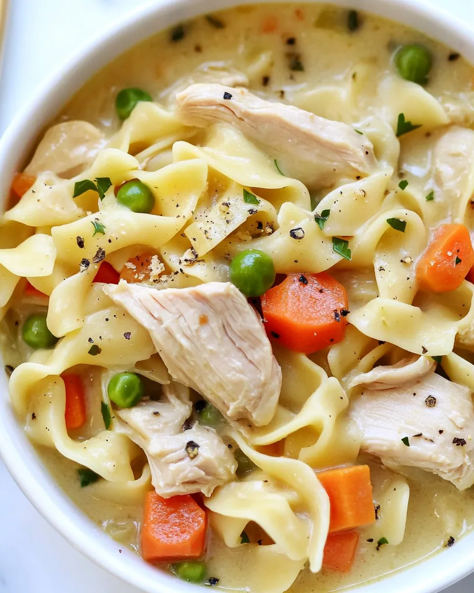 Easy Turkey Noodle Soup recipe image