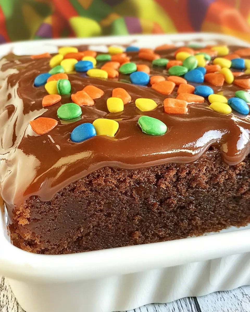 Easy Wacky Cake (Depression Cake) food shot