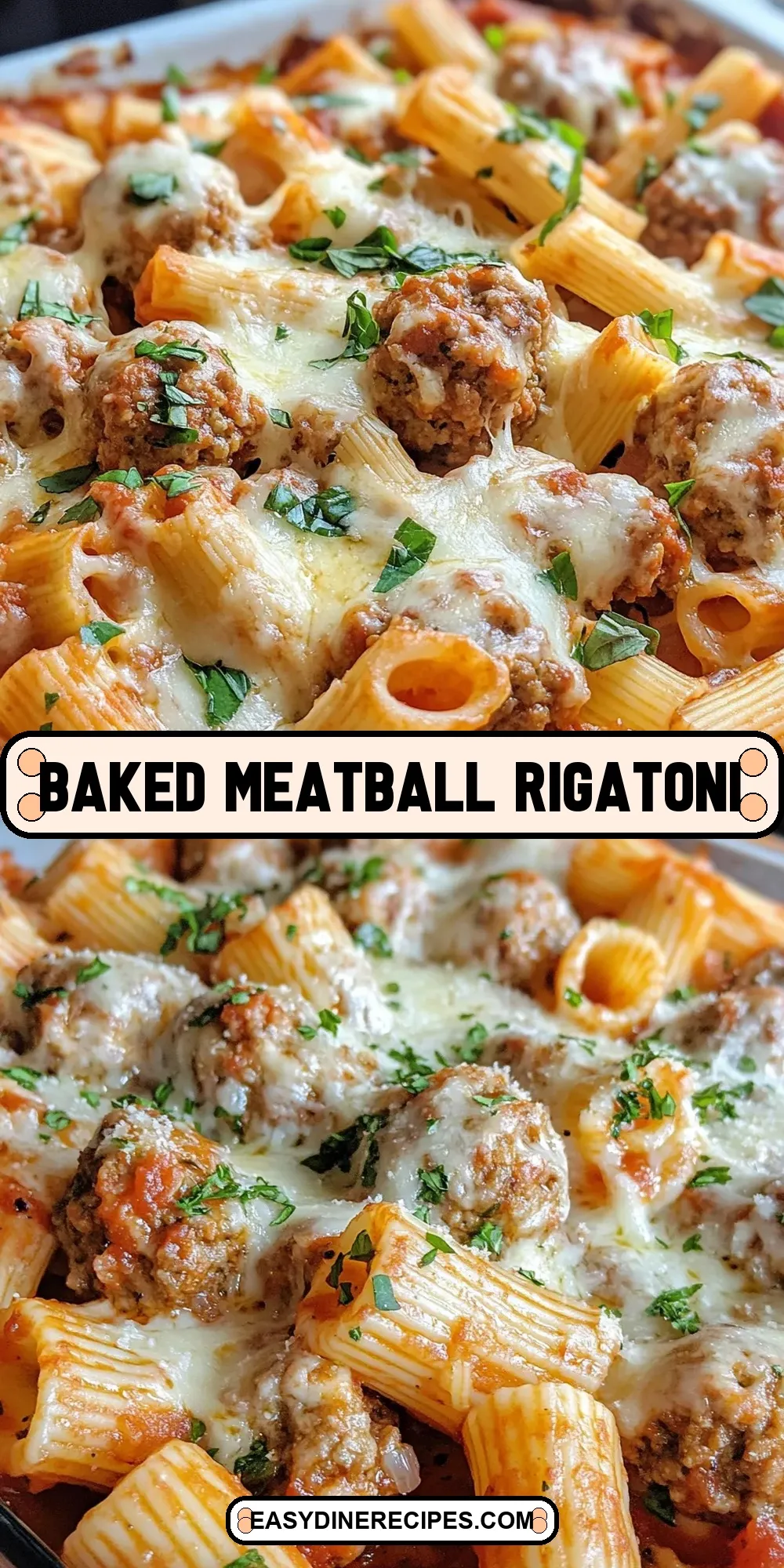 Baked Meatball Rigatoni Recipe