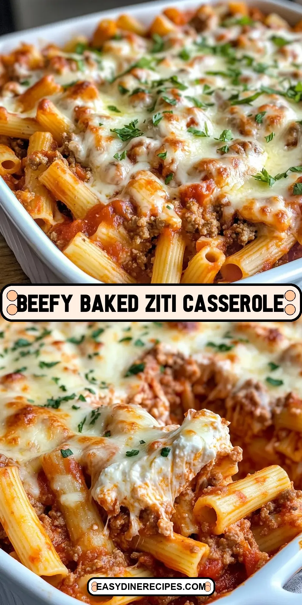 Beefy Baked Ziti Casserole (Tasty & Delicious)