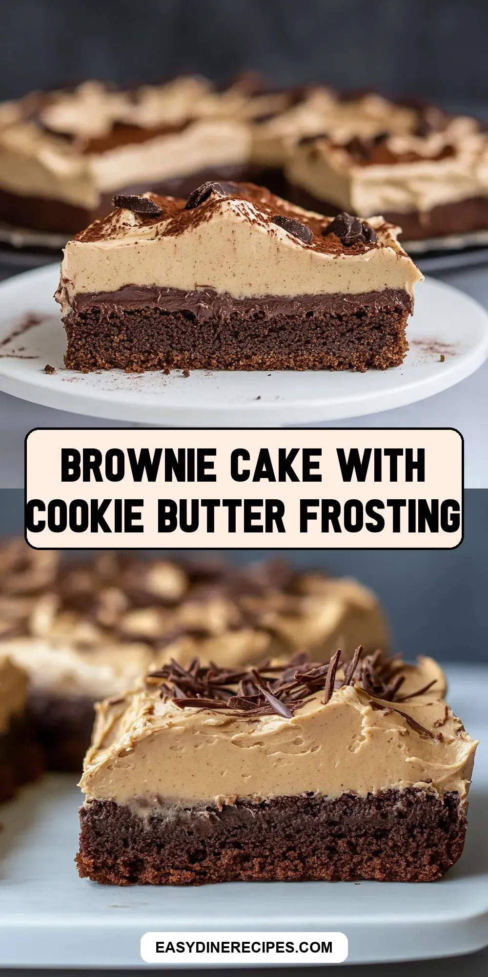 Brownie Cake With Cookie Butter Frosting Recipe
