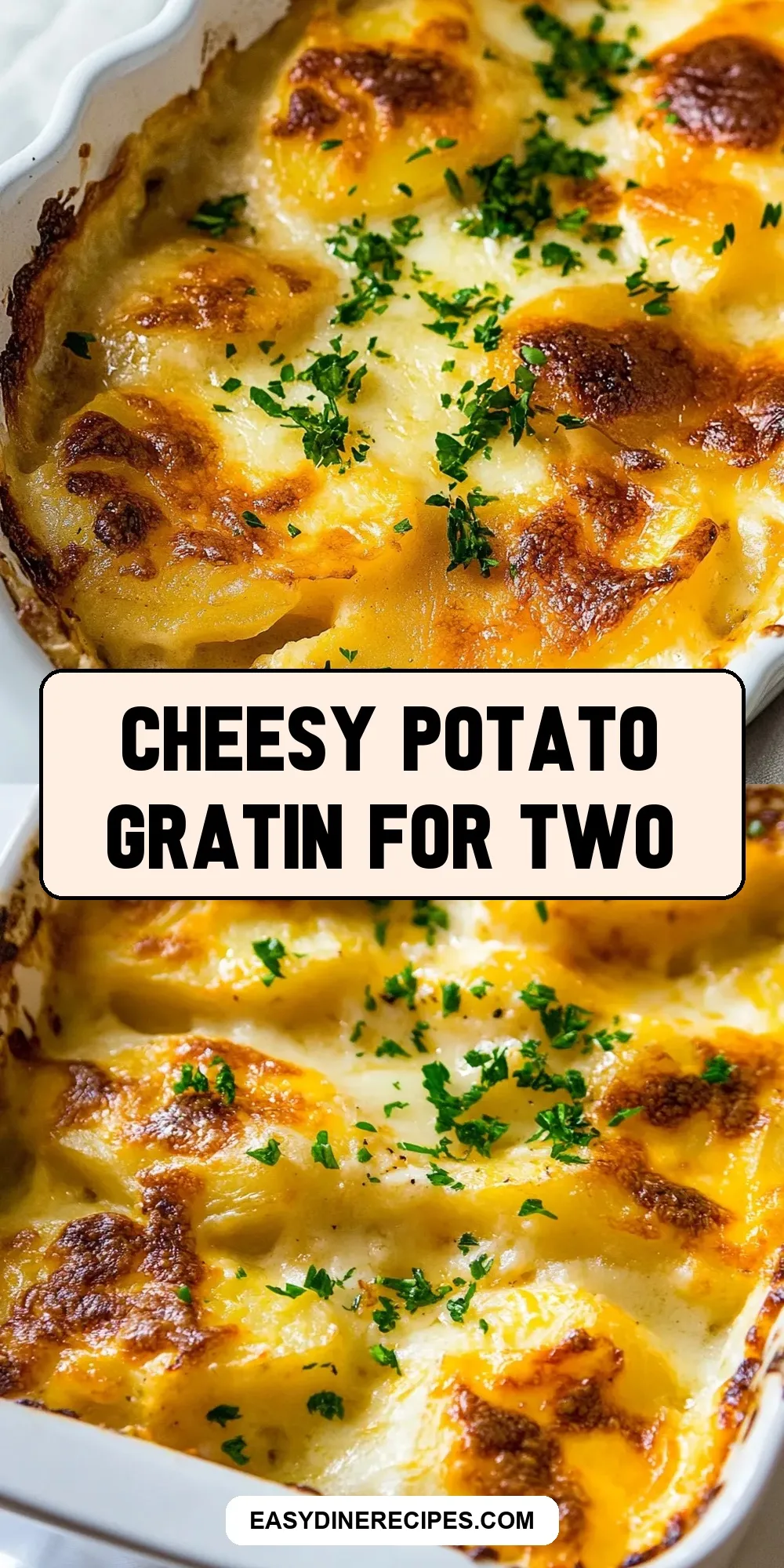 Easy Cheesy Potato Gratin For Two Recipe