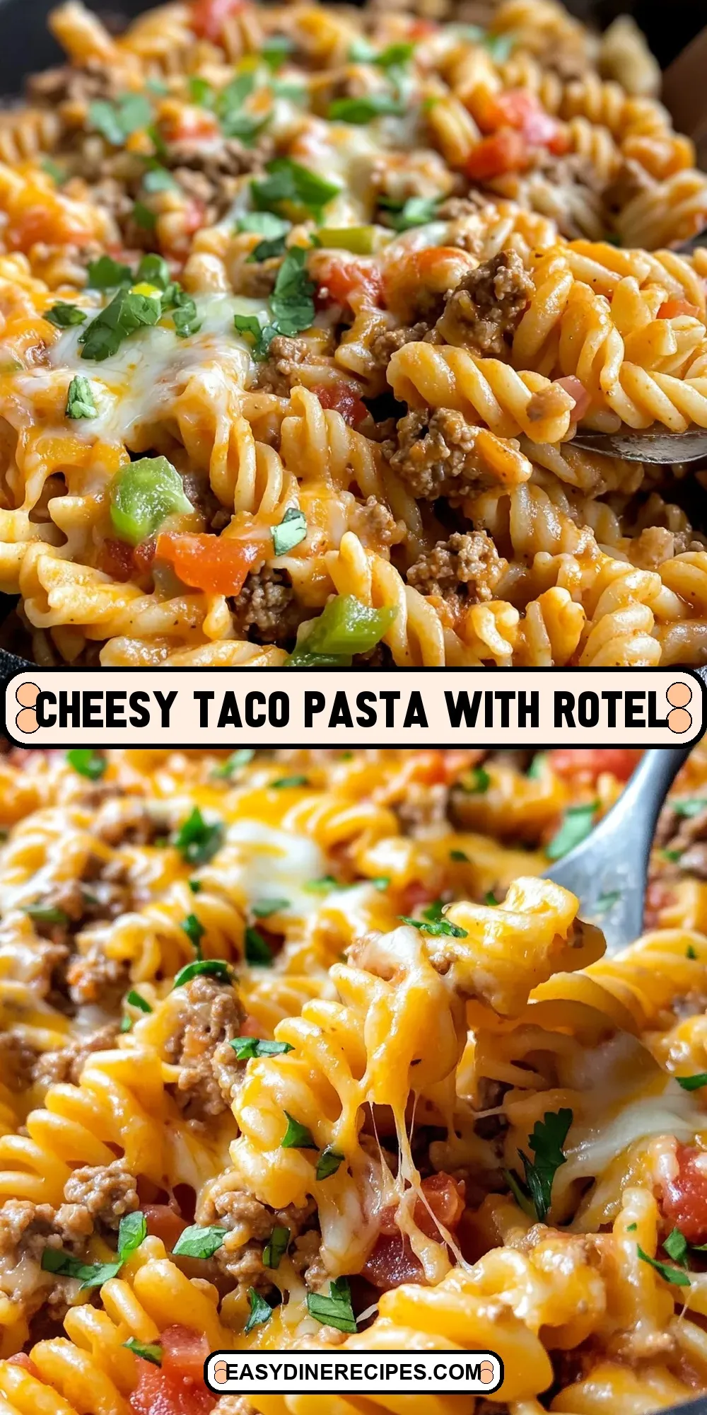Cheesy Taco Pasta With Rotel (Creamy & Delicious)
