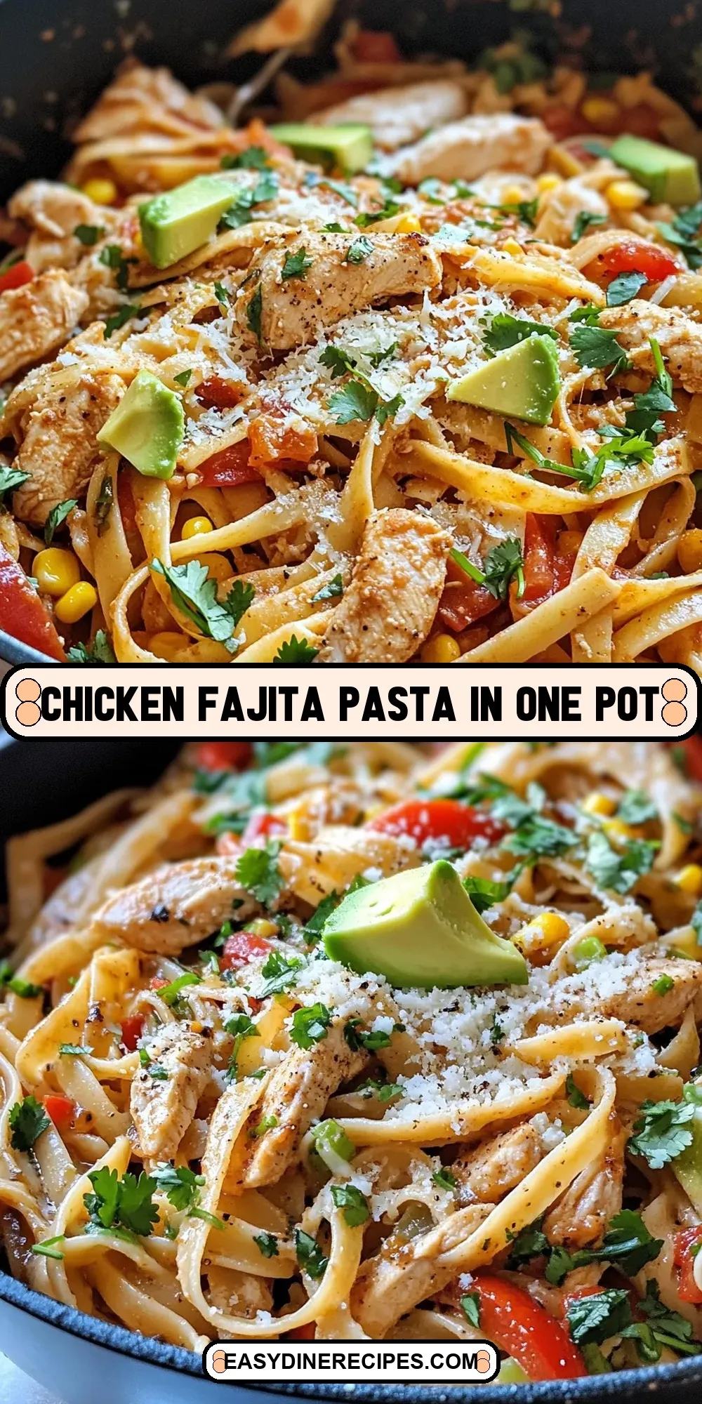 Chicken Fajita Pasta In One Pot Recipe