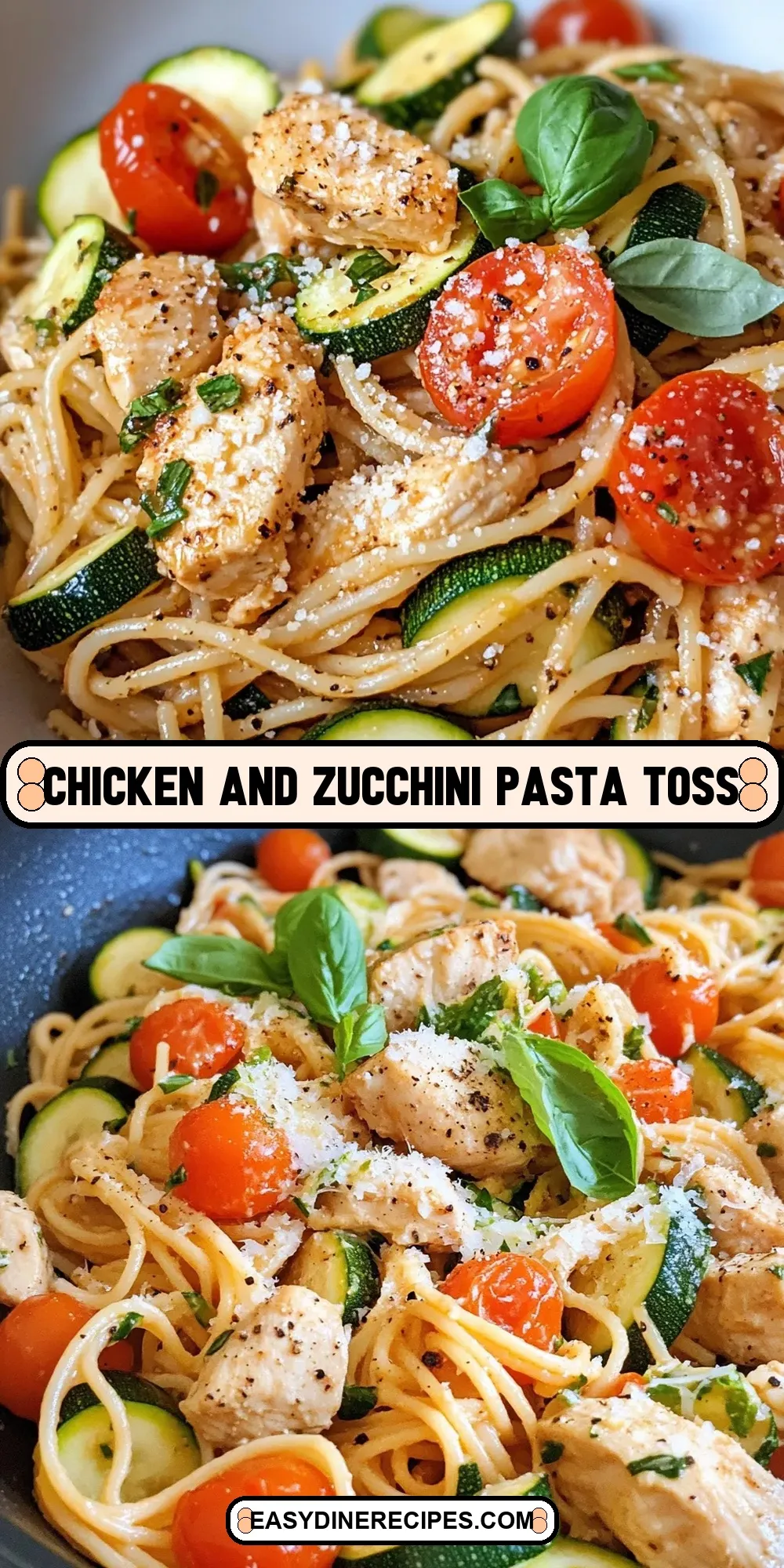 Chicken And Zucchini Pasta Toss (Healthy & Delicious)