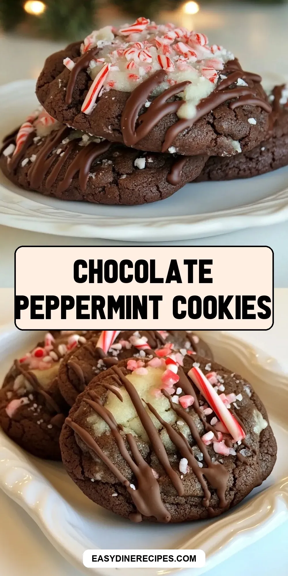 Chocolate Peppermint Cookies (Homemade & Delicious)