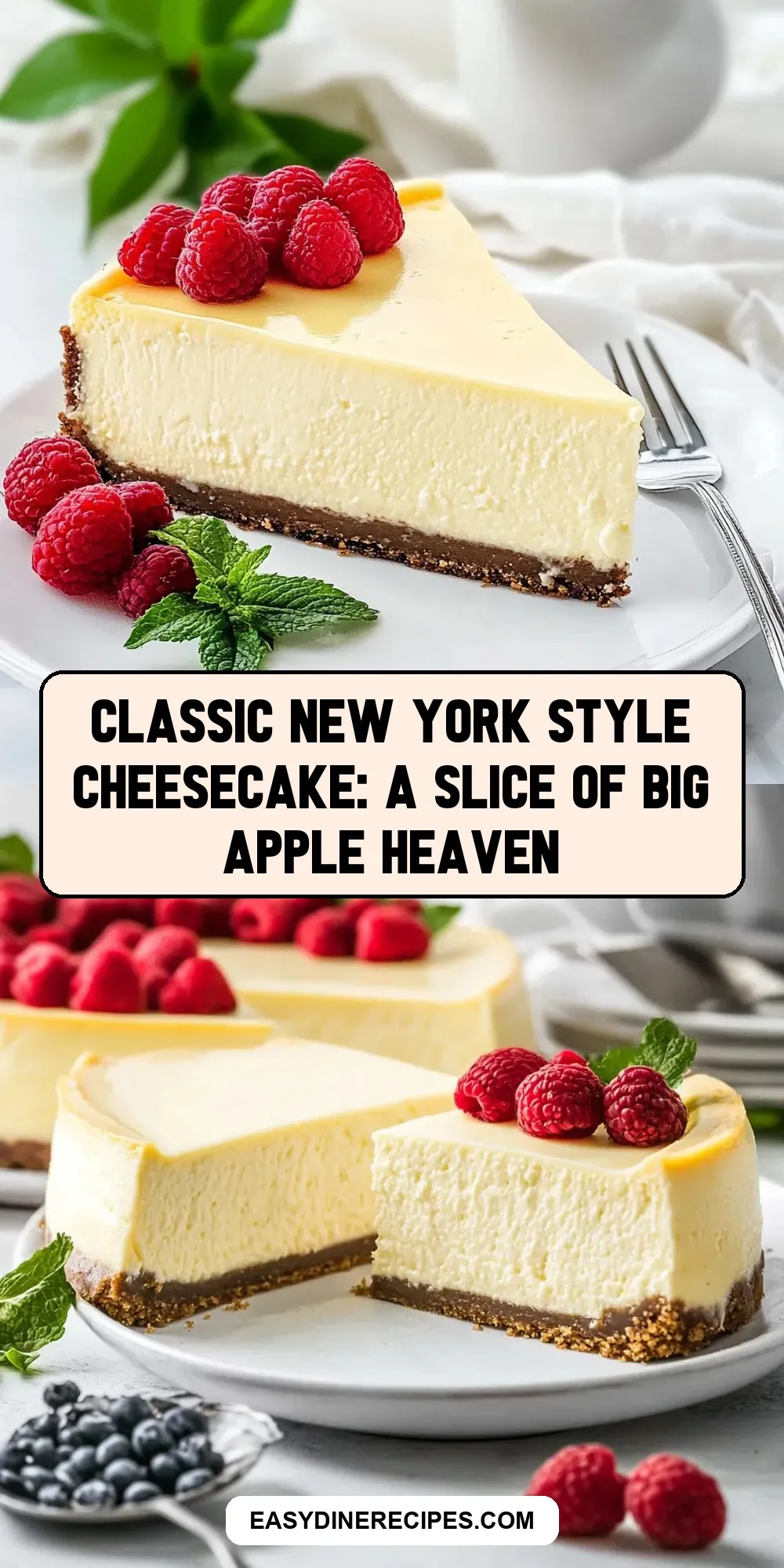 Homemade Classic New York Style Cheesecake: A Slice Of Big Apple Heaven