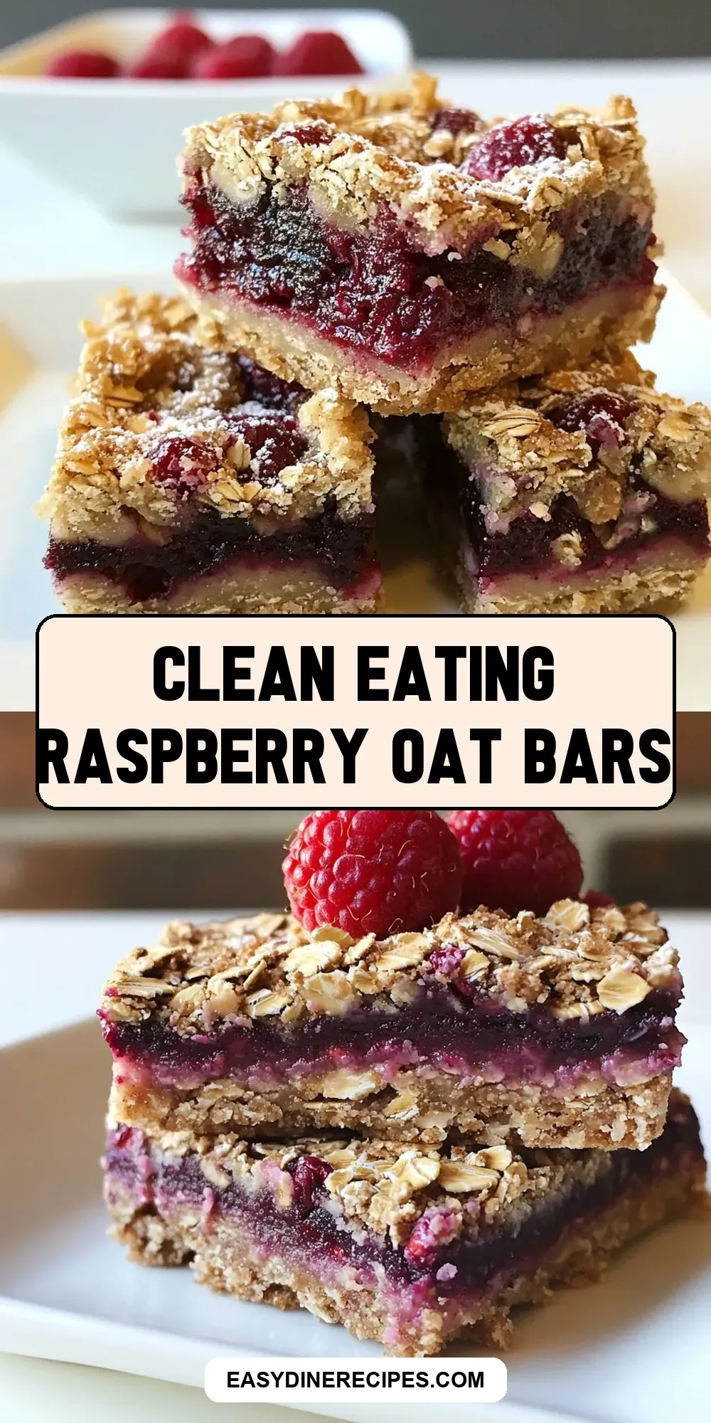 How To Make Flavorful Clean Eating Raspberry Oat Bars